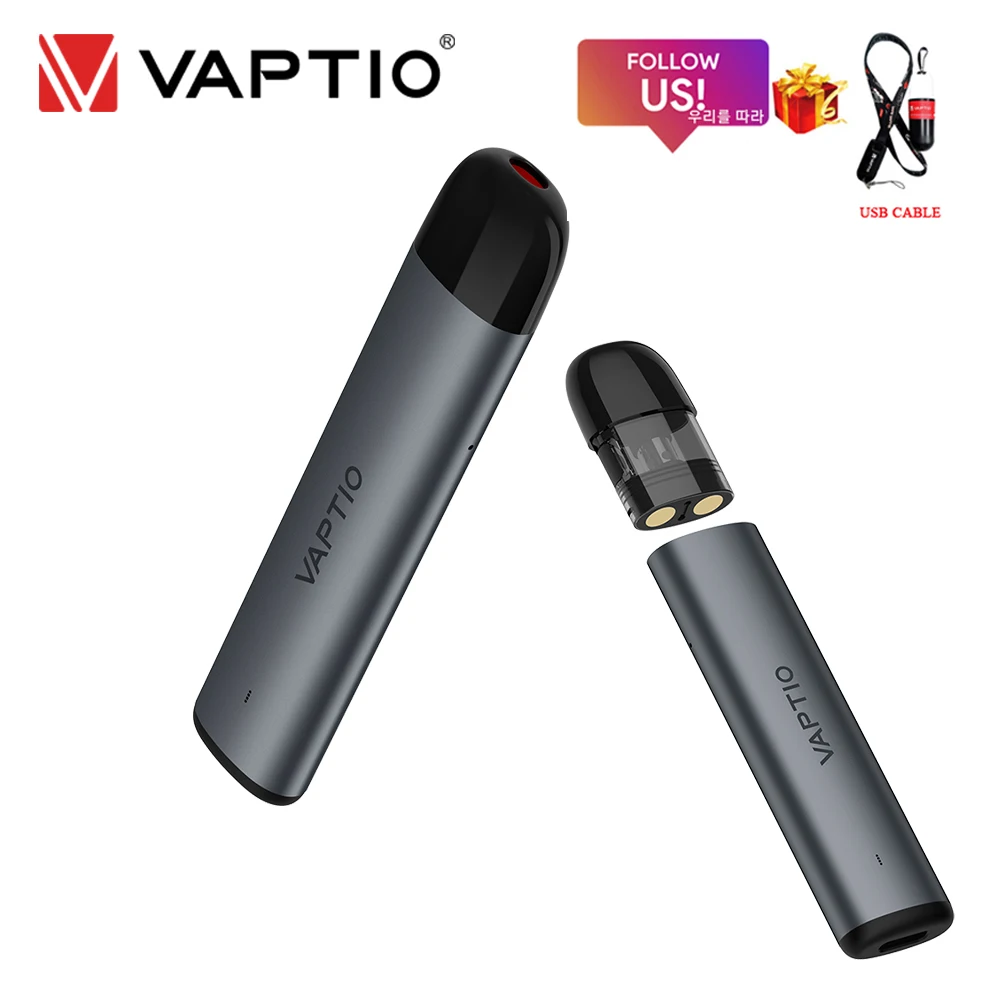 

Newest Starter Kit Vaptio Airgo Stick Kit 350mAh Battery 1.5ML Cartridge Pod 11W Vape Mod Electronic Cigarette Vaporizer Kit
