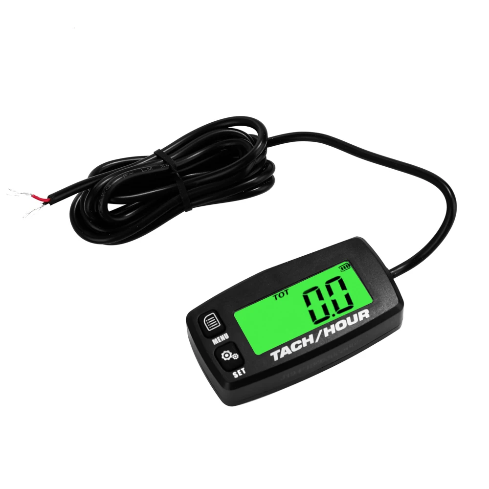 

Lightweight Portable Backlit LCD Digital Tach Hour Meter Tachometer Waterproof 2/4 Stroke Engine Motorcycle Gauge Accessories