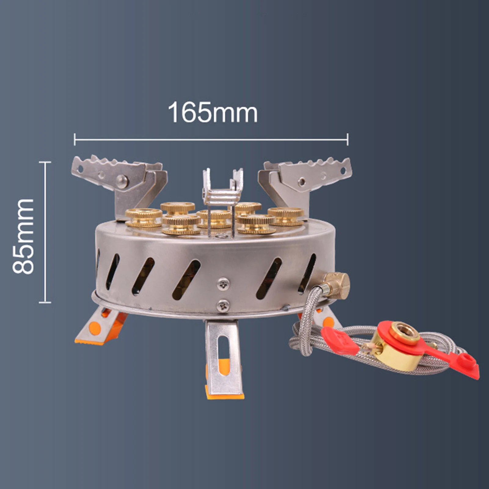 

11800W Outdoor Gas Stove Burner 7 Holes High Firepower Protable Adjustable Gas Burner for Picnic Camping 야영 하 다.