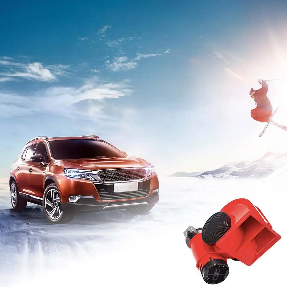 Громкий двухцветный спиральный гудок универсальный Электрический