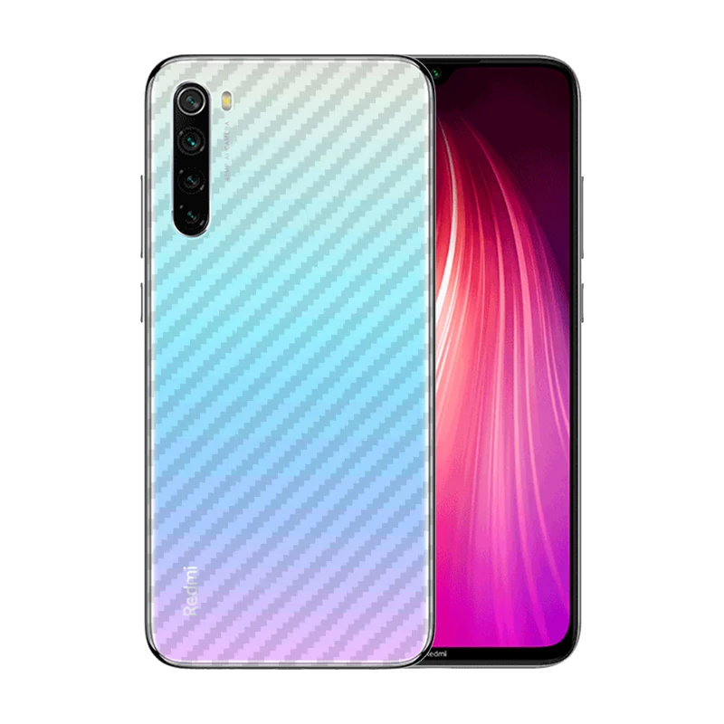 2 упаковки полупрозрачного углеродного волокна шаблон Дизайн Наклейка задняя