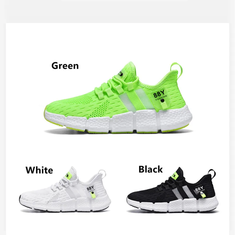 SMS New Men Shoes Summer Running Shoes Men Lace-up Sneakers Trainers Zapatillas Breathable Sports Shoes Outdoor Walking Sneakers