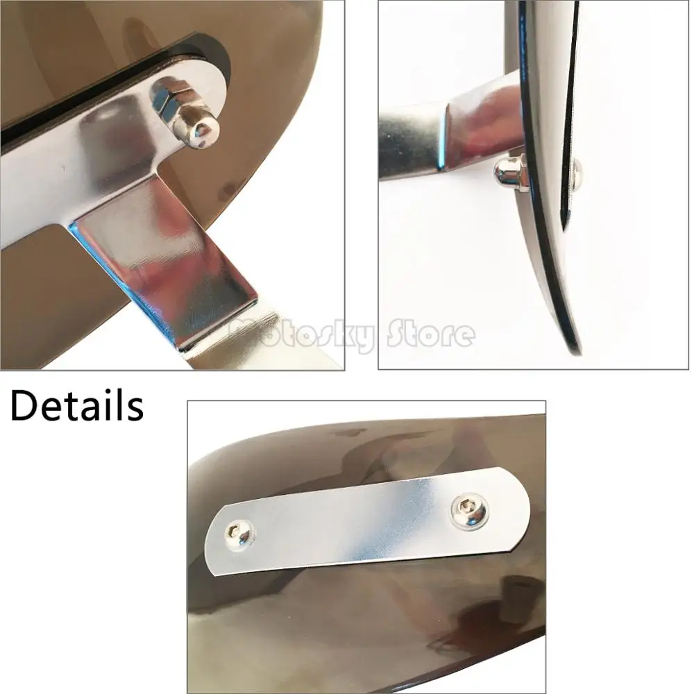 

Universal Motorcycle Wind Deflector Hand Guard Protector Shield Set Compatible with Harley Honda Kawasaki Suzuki Yamaha