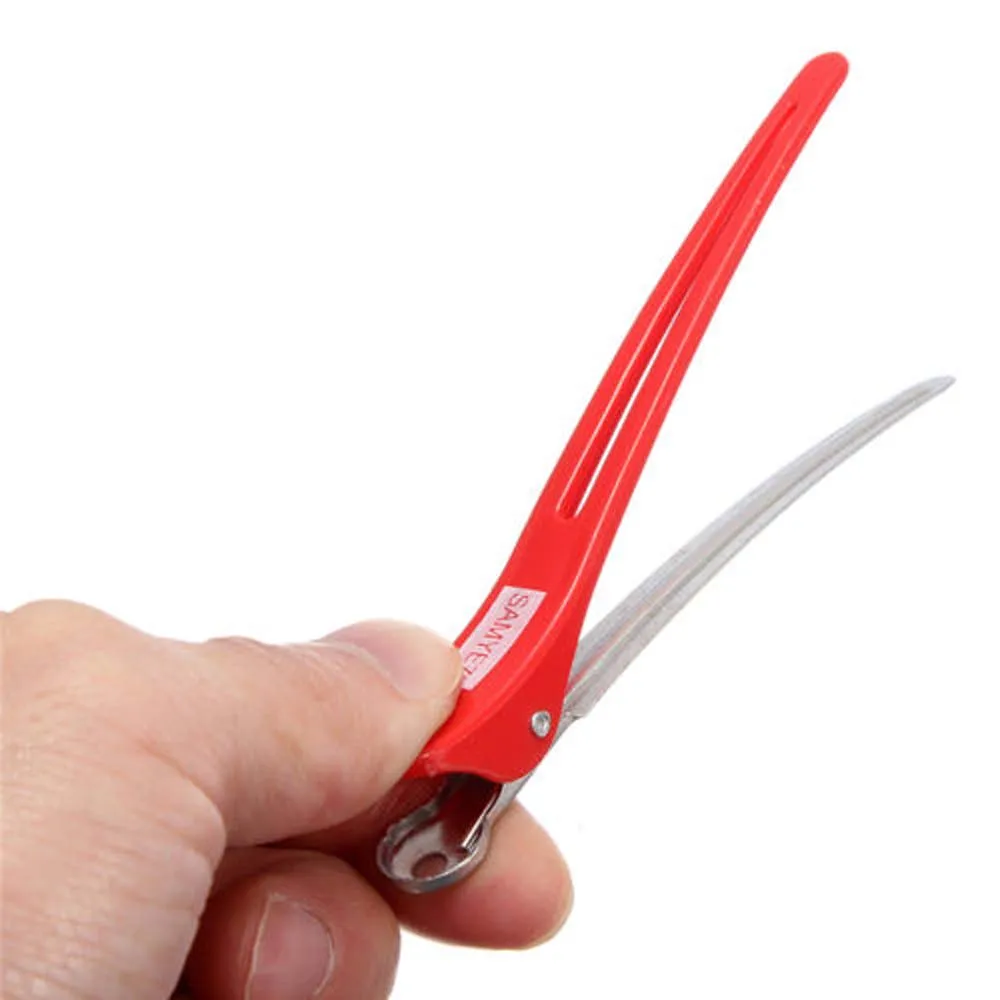 Алюминиевые пластиковые зажимы для волос парикмахерских инструменты