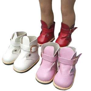 Мини-кукольная обувь из искусственной кожи, зимние сапоги, подходят для куклы 43 см и куклы 18 дюймов, рождественский подарок