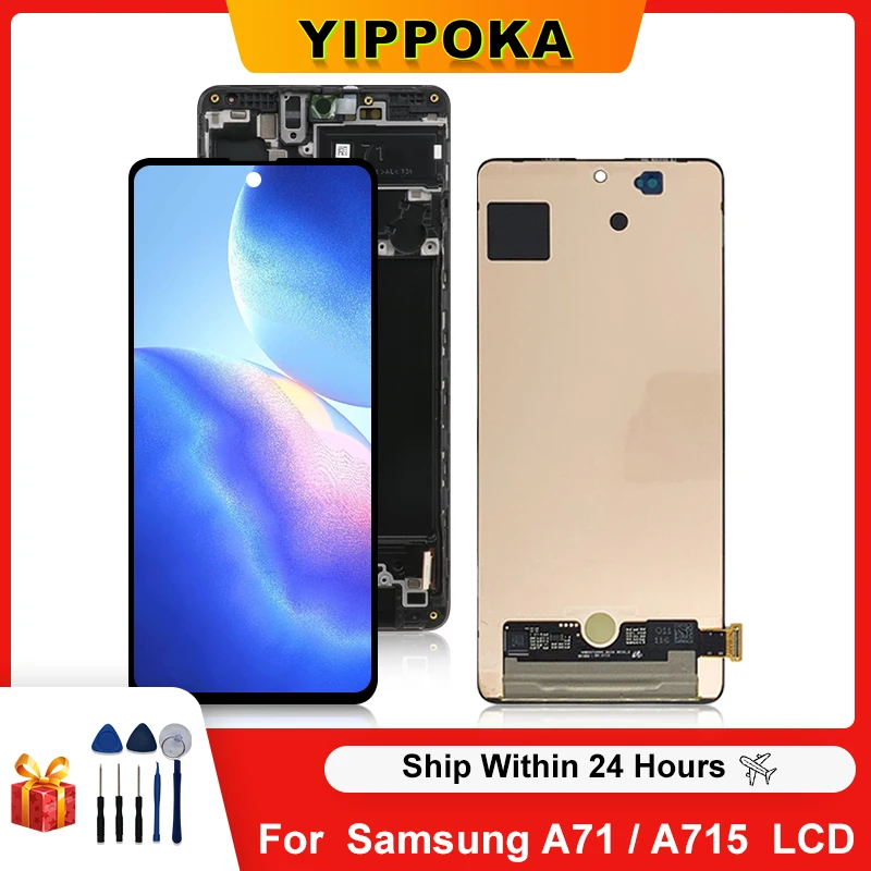 Pantalla LCD Original para Samsung Galaxy A71, reemplazo de digitalizador de pantalla t&aacute;ctil, SM-A715F/DSN SM-A715F/DS, para Samsung A715-0