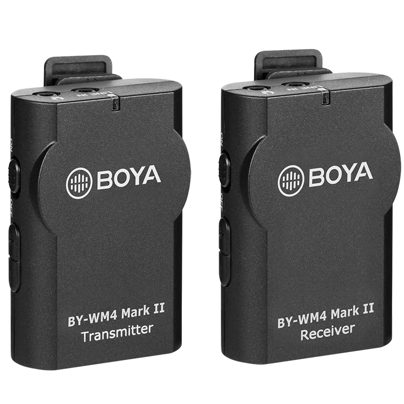 BOYA BY-WM4 Pro/BY-WM4 Mark II беспроводной Студийный конденсаторный микрофон петличный лацкан микрофон для интервью для iPhone Canon камеры Nikon