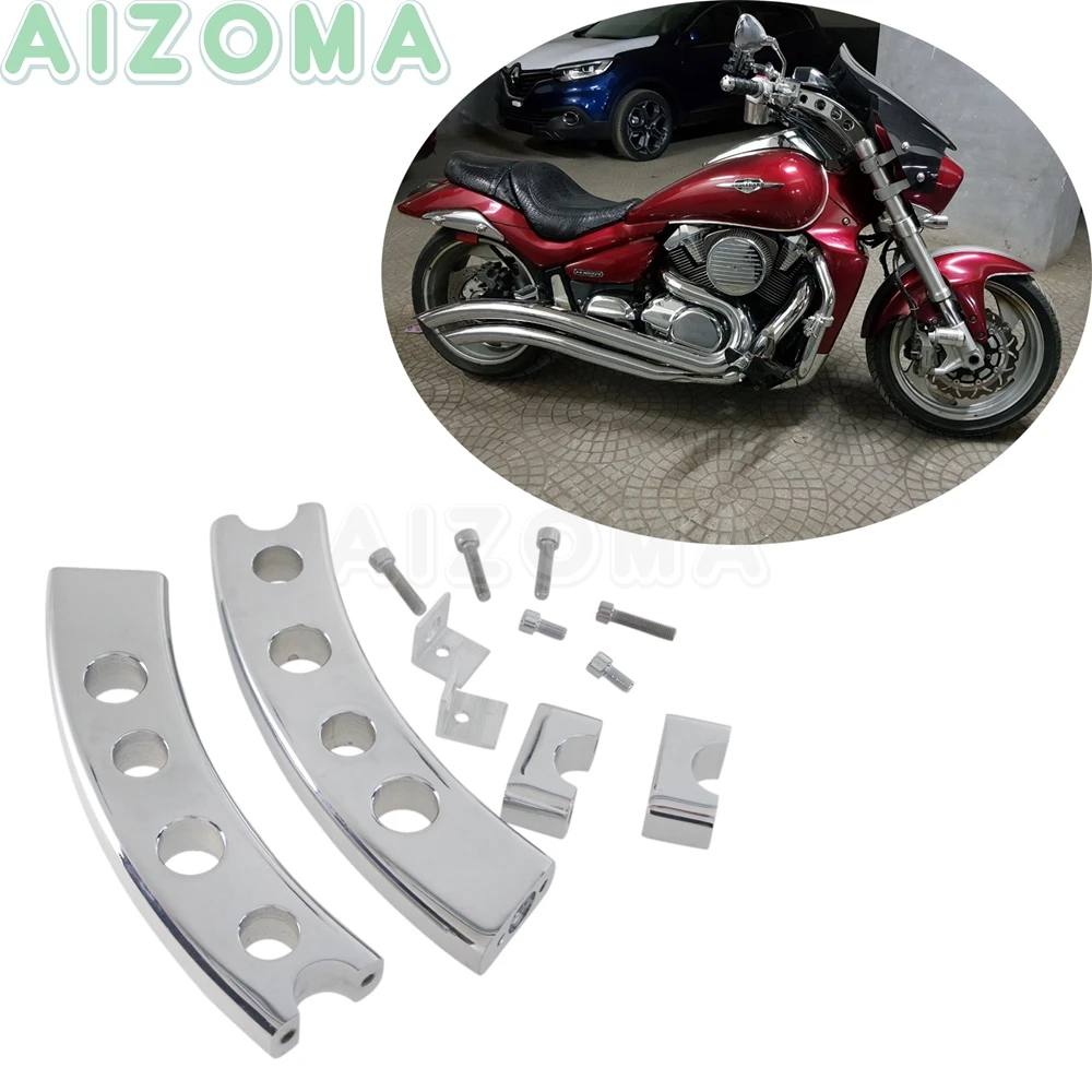 Мотоцикл 5 отверстий Регулируемый Руль Riser для Suzuki бульвар M109 M109R 2006-09 CNC хромовый откат рукоятка стояки комплект