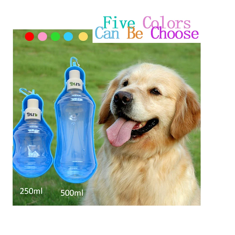 Портативная поилка для собак и кошек пластиковая безопасная подвесная бутылка