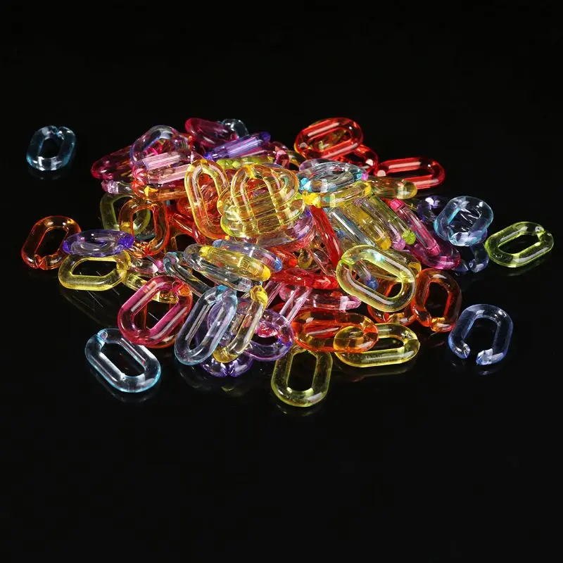 100 шт./упак. пластиковая подставка для птиц цепочка открытые звенья зажимы