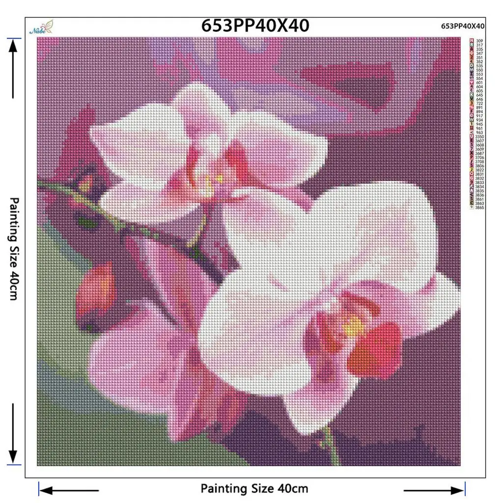 Рождественский DIY Алмазный рисунок &quotОрхидея&quot Алмазная вышивка крестиком