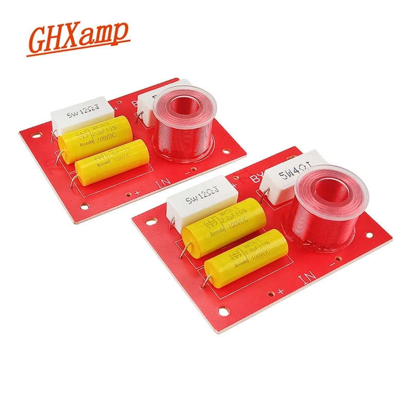 Divisor de Frequência de Alta Frequência para Alto-falante Ghxamp-pinça Peças Way 4-8ohm 3.2khz 2 120w 1