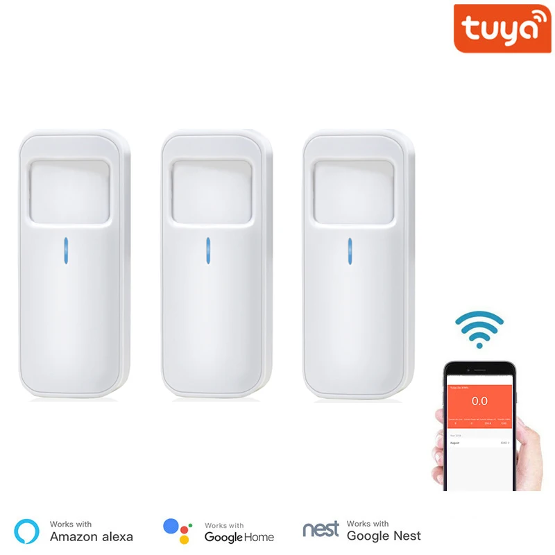 

Tuya Smart WiFi Infrared Detectors Outdoor Wireless PIR Alarm Motion Sensor Compatible With Tuya/Smart Life APP Smart Home