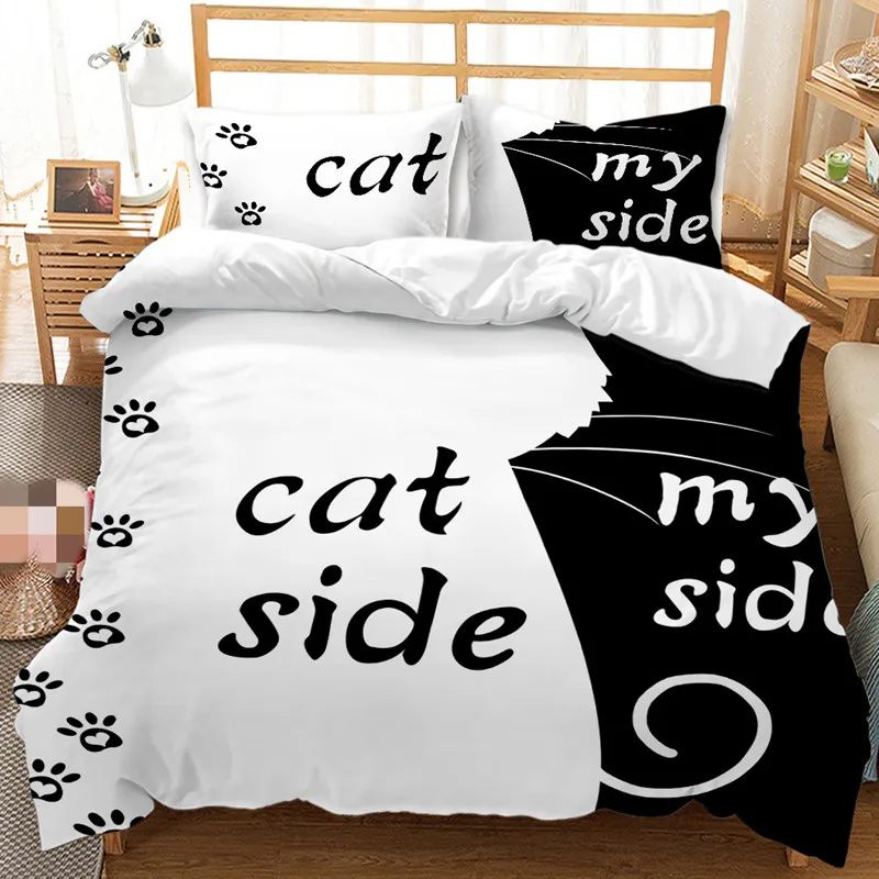 Пододеяльник и наволочка HD с цифровым принтом креативный Комплект постельного