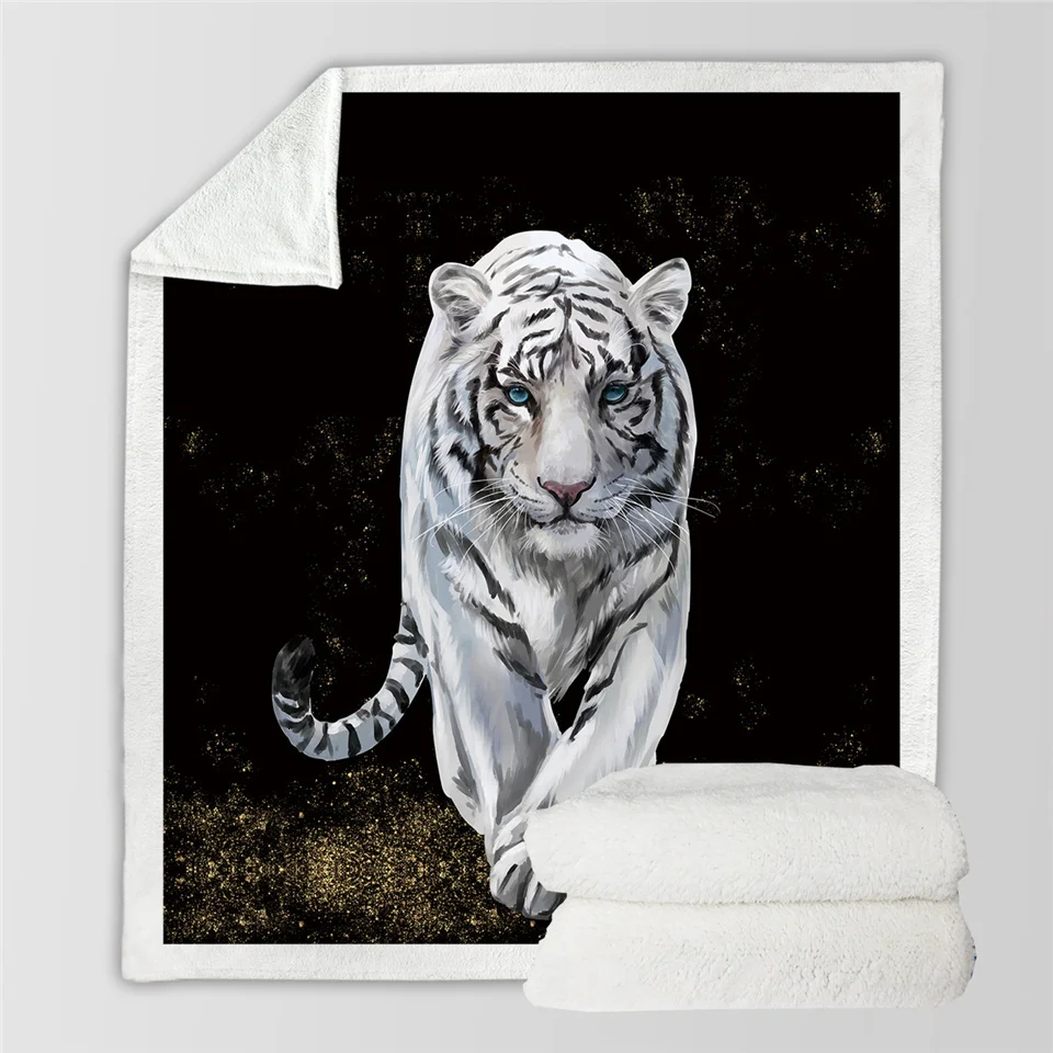 Постельные принадлежности Outlet Tiger детское одеяло s для кроватей акварельное плюшевое одеяло дикое животное пользовательское одеяло белый Cobertor роскошные постельные принадлежности