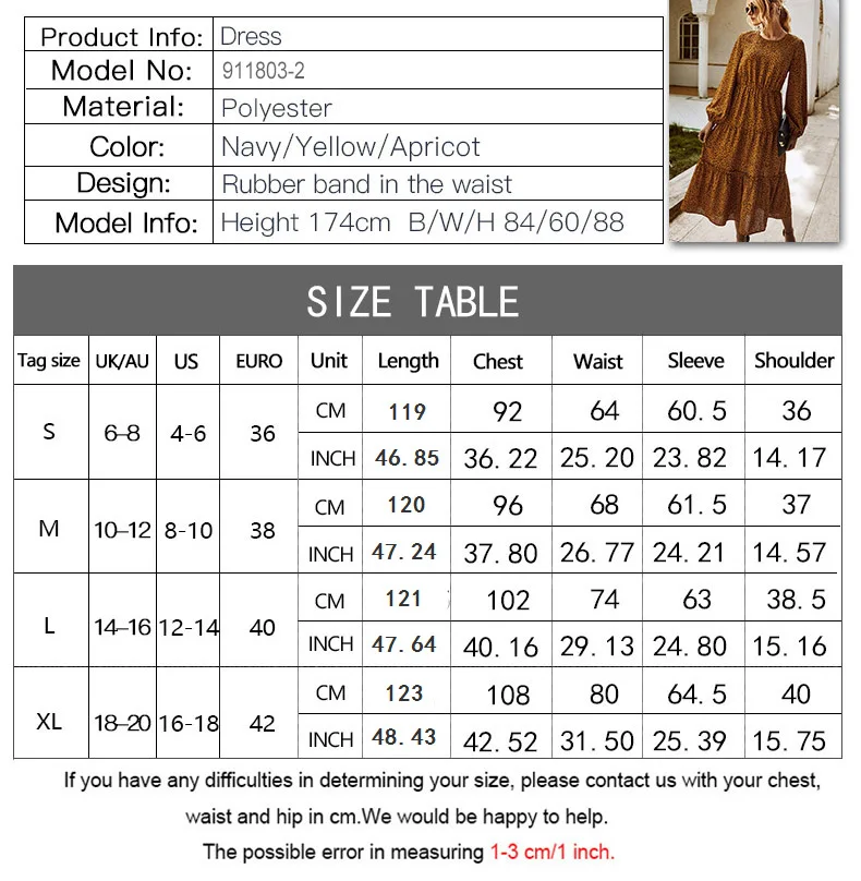 

Vintage Polka Dot Autumn Dress Women O-Neck Elastic High Waist Lantern Long Sleeve Midi Dress Casual Loose Draped Ladies Dresses