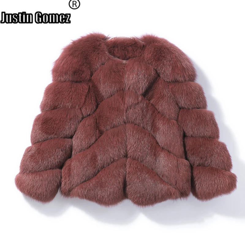 Женское зимнее короткое пальто в лондонском стиле винно красное из натурального