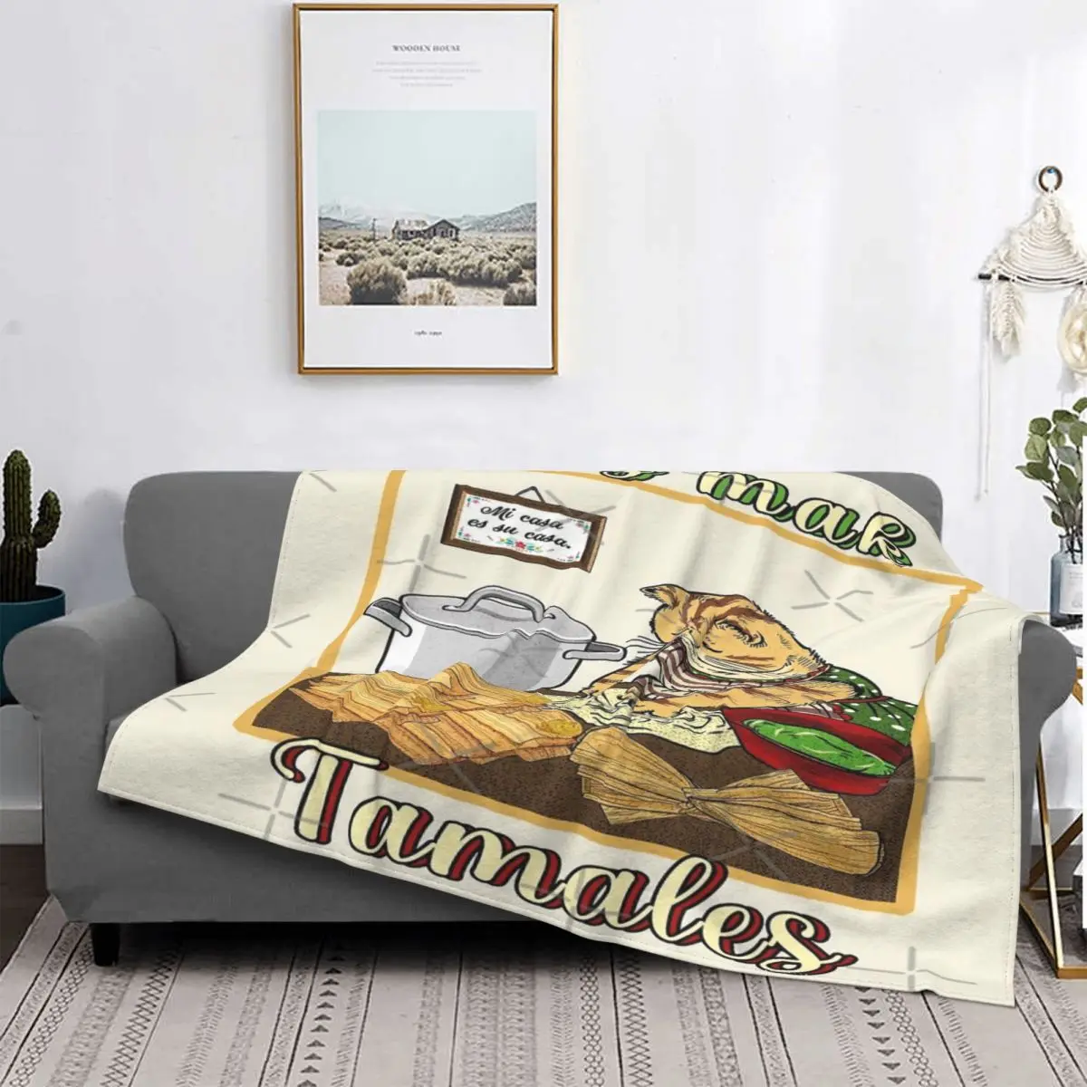 

Let's Make-manta Heat a cuadros para cama, manta divertida с принтом из Гато, de muselina, para verano