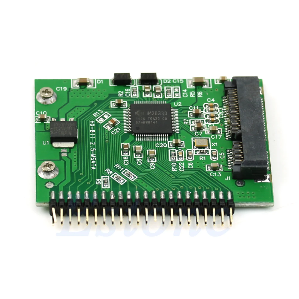 MSATA SSD до 44 Pin конвертер адаптеров IDE как 2 5 дюйма IDE/SATA HDD вольт для