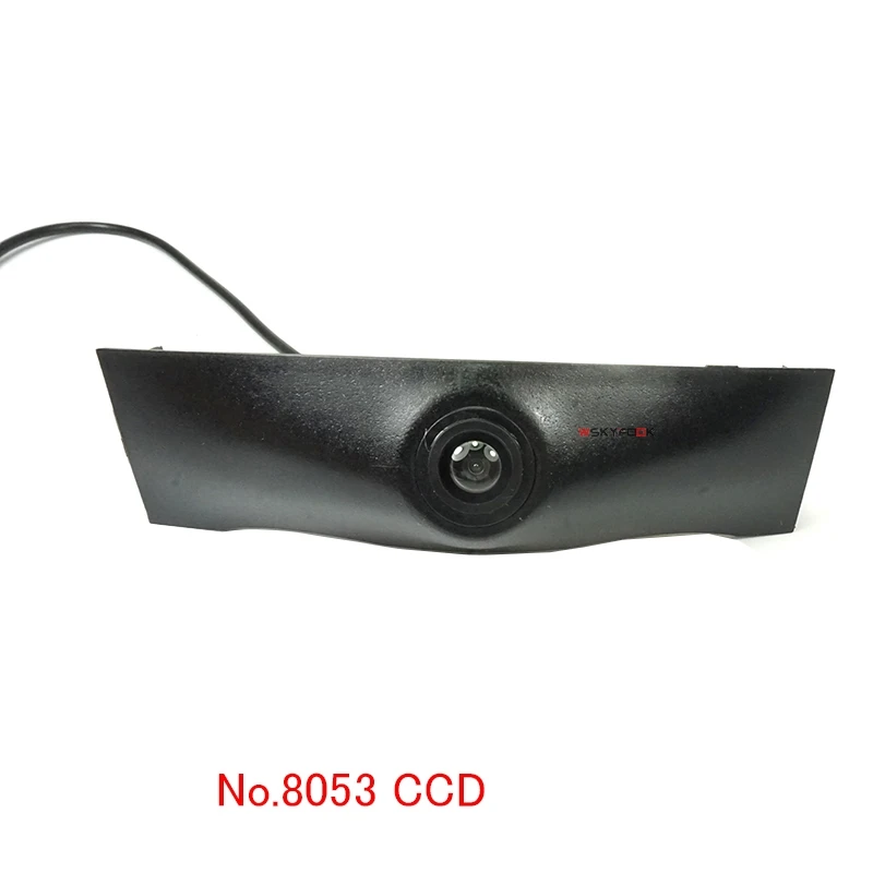 8053CCD 180deg CCD Автомобильная камера с логотипом спереди для Audi A6L Q5 Q7 Q3 A8, камера с логотипом бренда PAL/NTSC - Название цвета: 8053CCD