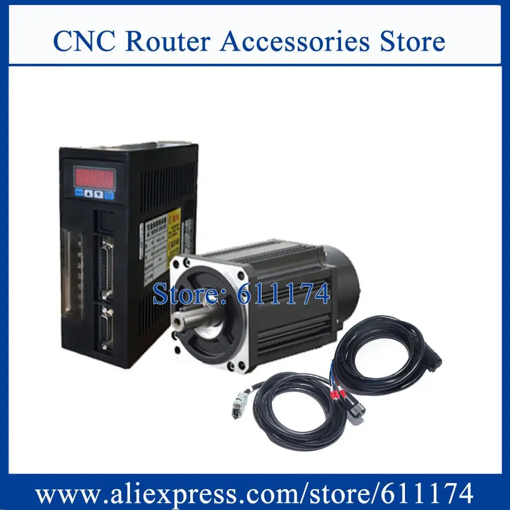 

130ST-M06025 AC servo motor 1.5KW 6N.M 60kgf.cm 1500W AC Servo Motor and driver with 3 meter motor and encoder cable