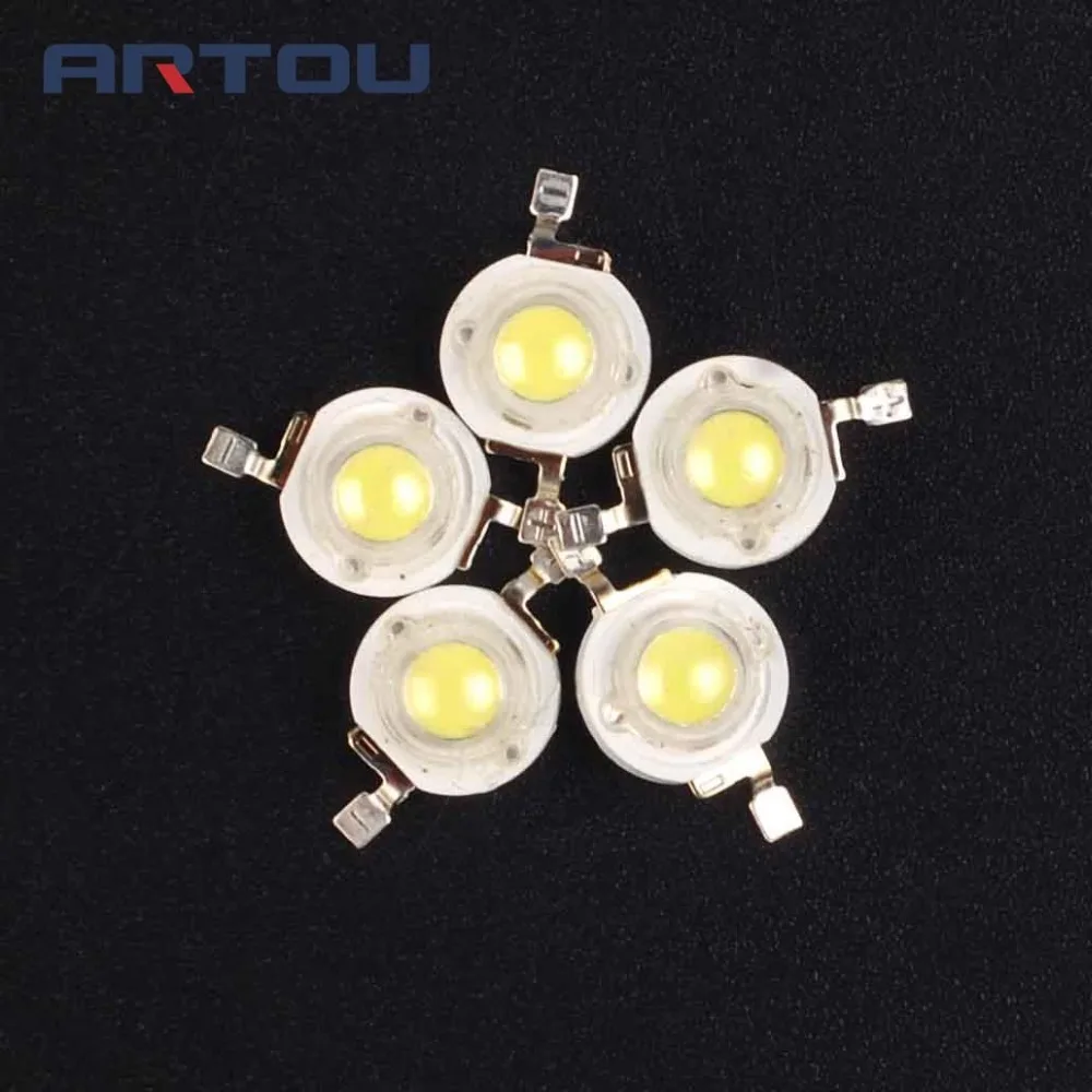 10 шт. SMD 3W светодиодный диоды лампы бусины 240lm-300lm белый для 3W светодиодный светильник