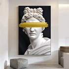 Мраморная скульптура Аполло художественные плакаты принты Vaporwave статуя Греческого бога Картина на холсте настенные картины для гостиной