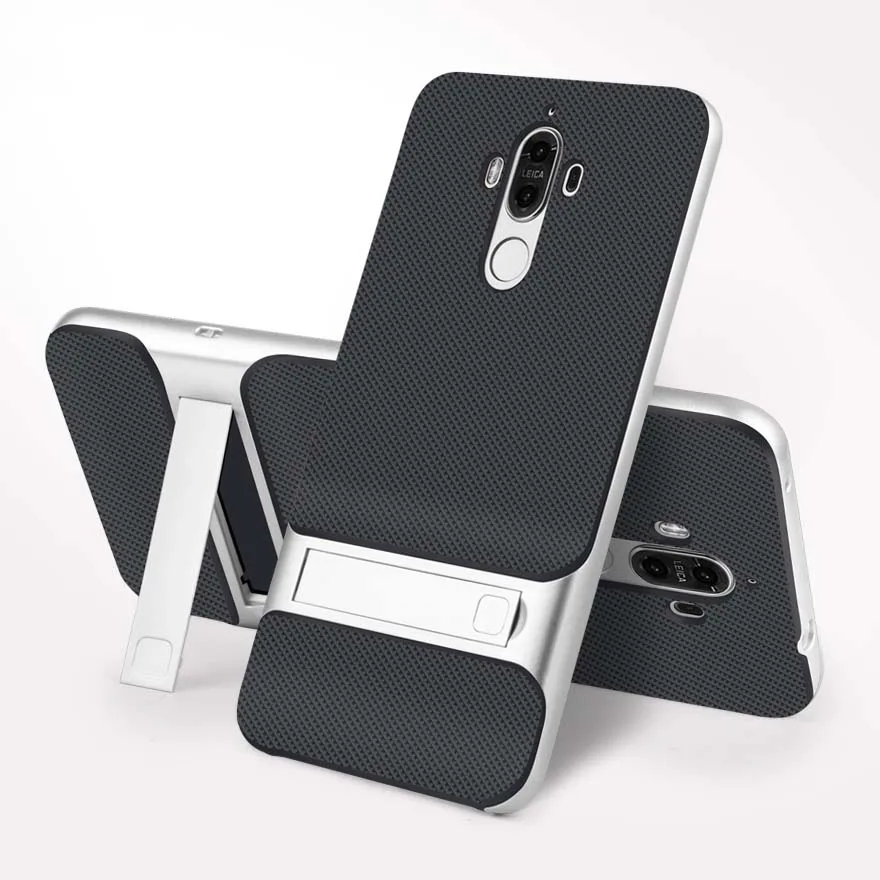 Royce Silver 3D крышка телефона на подставке чехол для huawei mate 9 силиконовый чехол TPU PC 360 Защитный чехол Funda huawei mate 9 mate 9 задняя Броня - Цвет: Royce Silver