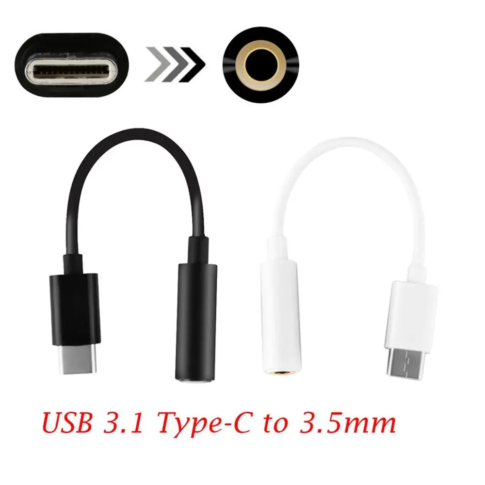 Мини Портативный кабель для наушников Type C 3 5 мм адаптер USB 1 штекер аудио разъем