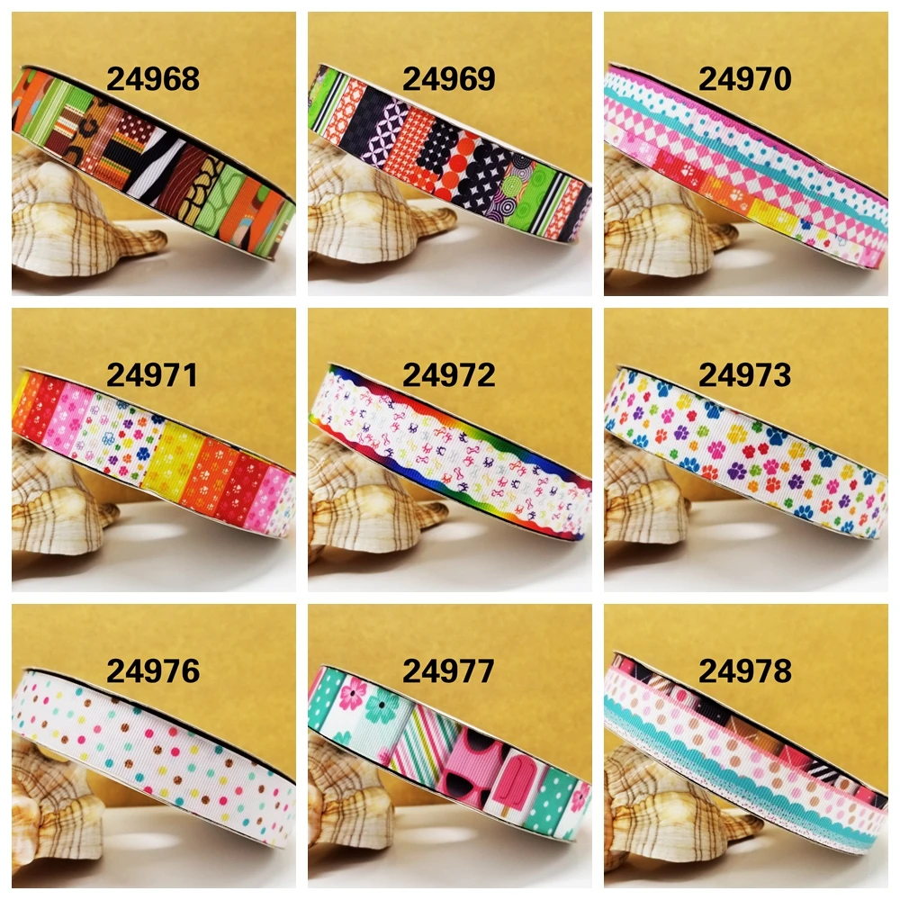 

Бесплатная доставка 2020 Новое поступление ленты аксессуары для волос лента 10 ярдов печатные корсажные ленты 24968