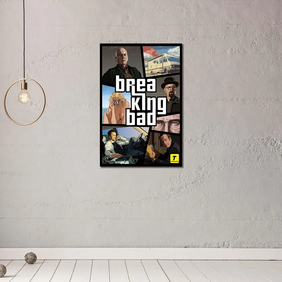 Beste Grote Art Foto Canvas Gedrukt Schilderij Modern Breaking Bad Gta Stijl Poster Muur Poster Voor Woonkamer Inrichting 5Y