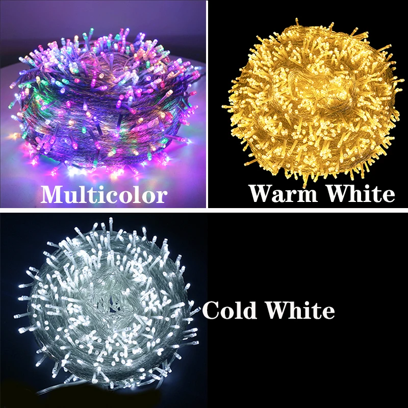 fairy lights 10m 100m led string garland christmas light waterproof for tree home garden wedding party outdoor indoor decoration free global shipping
