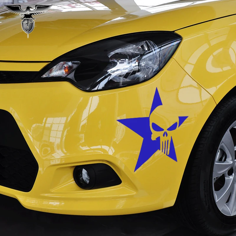 Каратель права демон Череп автомобиля стикеры дом на колесах Minicab мотоциклы