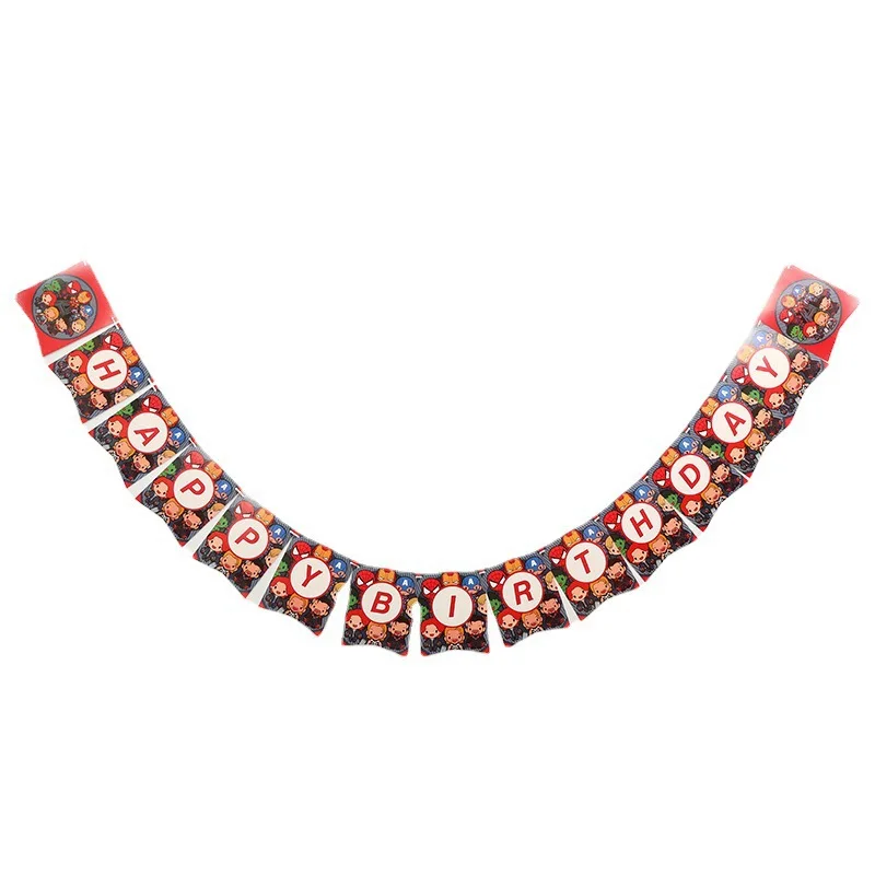 Дизайн Мстители украшения для дня рождения воздушные шары бумажные стаканчики и