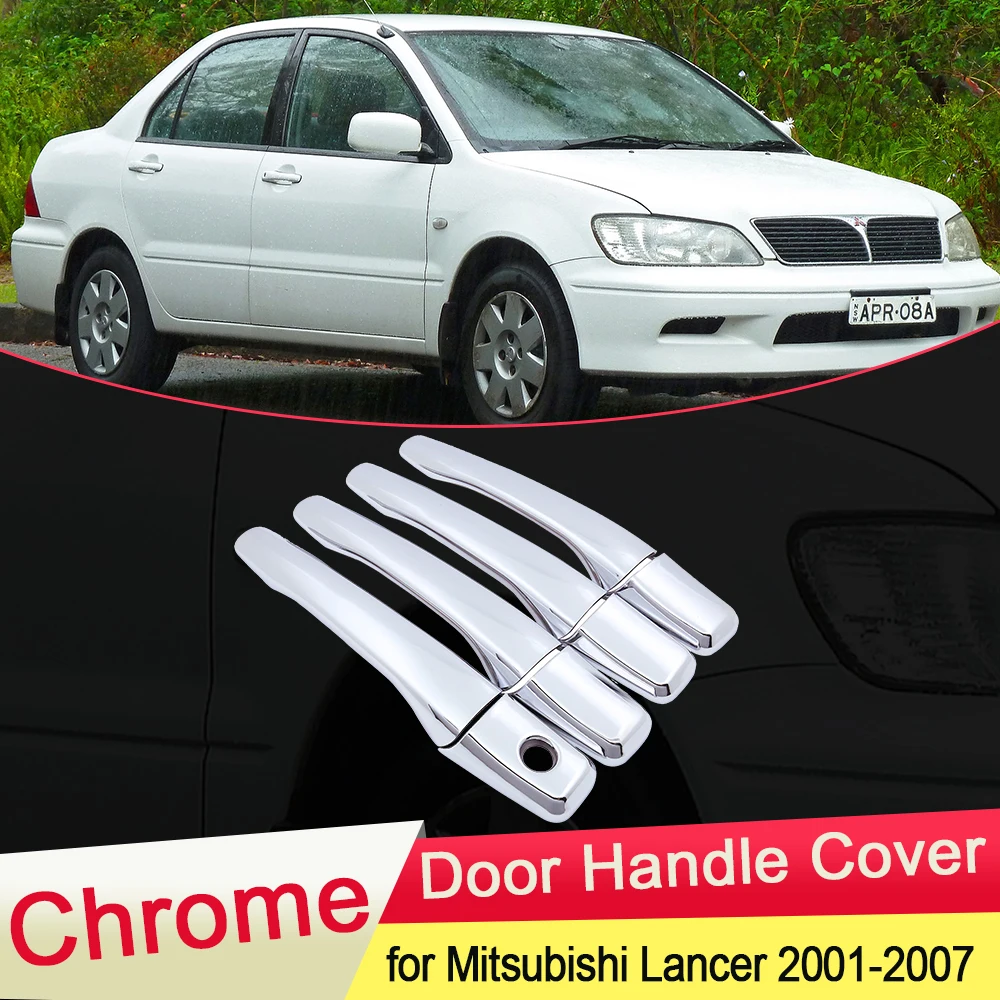 Для Mitsubishi Lancer GLX Cedia Soueast Lioncel II 2001 2002 2003 2004 2005 2006 2007 хромированная Дверная ручка