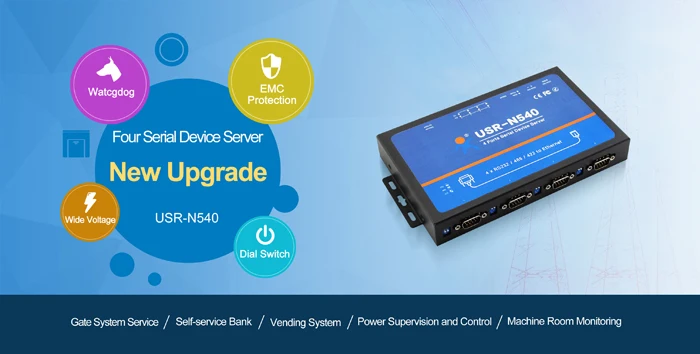 USR-N540 RS232 к Ethernet RS485 к RJ45 RS422 к TCP IP конвертер