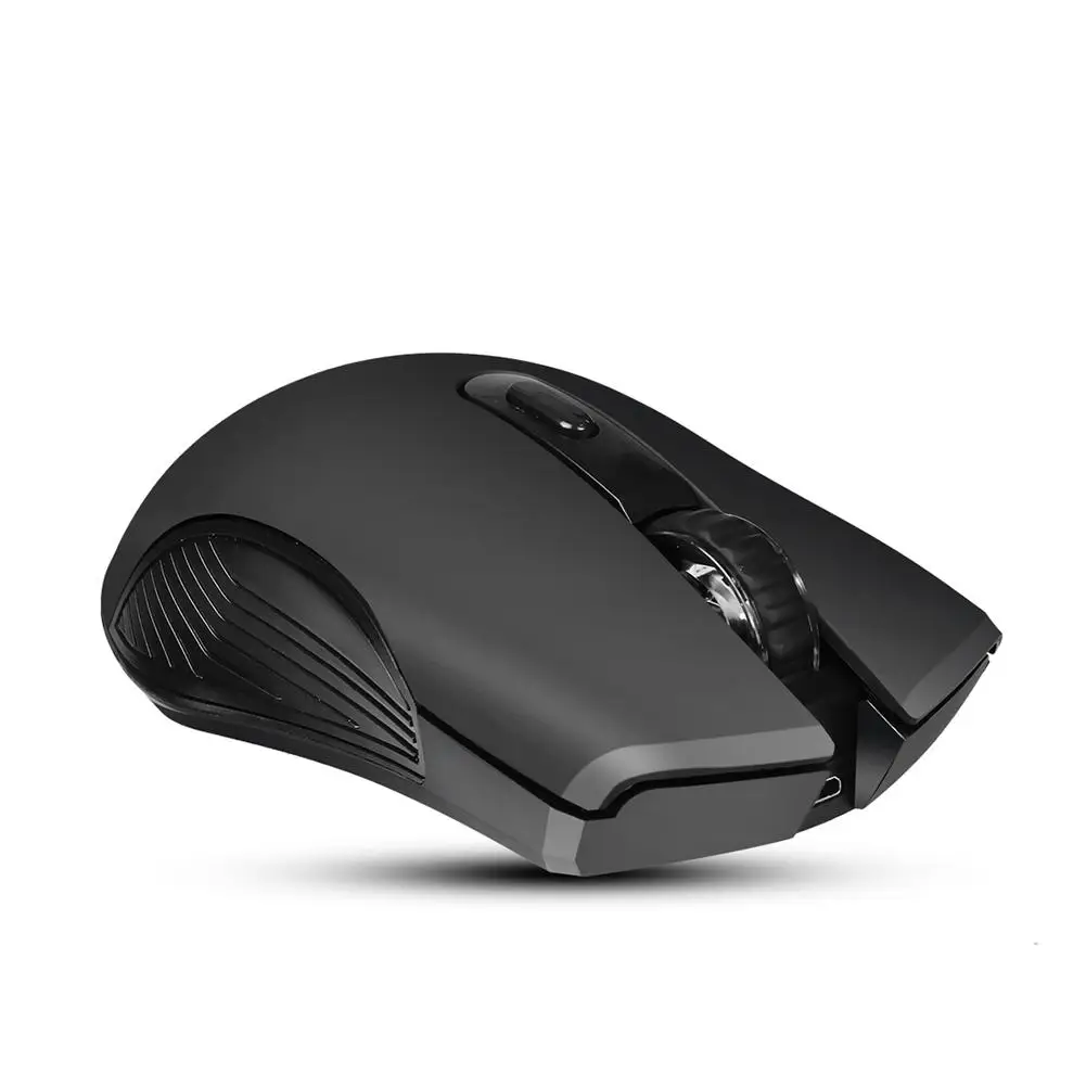 Black Беспроводная эргономичная мышь, игровая мышь YWYT G829 2,4G, износостойкая 6 клавиш, высокопроизводительная геймерская мышь для офисных принадлежностей - Цвет: Black