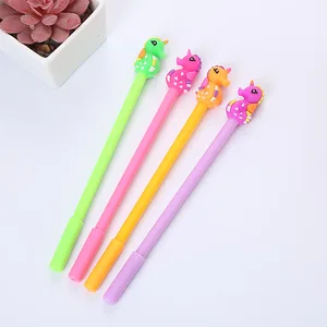 20 шт творческие лошадь ручка Канцелярский набор гелевых ручек корейский стиль черный студенческий экзамен ручка стильная футболка с изображением персонажей видеоигр школьные принадлежности оптовая продажа