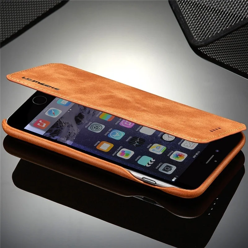Ретро Магнитный кожаный чехол для iPhone SE 2020 6 6S 7 8 Plus кошелек карт 12 Mini 11 Pro XS Max XR X Coque