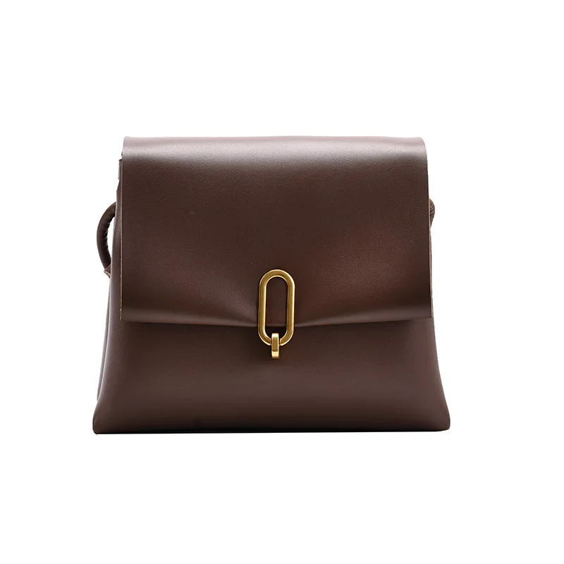 

Simple Solid Color Vintage Brand Designer PU Leather Crossbody Bags for Women 2021 Luxury Shoulder Bag Lady Small Handbags