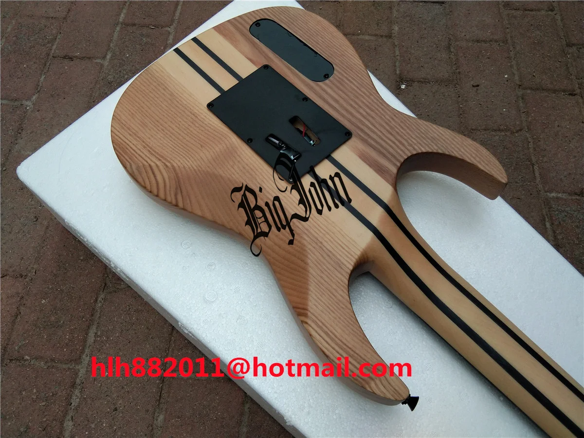 Матовая натуральная электрическая гитара с 7 струнами двойная волна пепельный