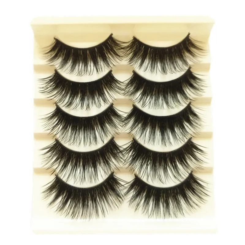 5 пар норковых ресниц натуральные/толстые 3D Искусственные ресницы натуральные