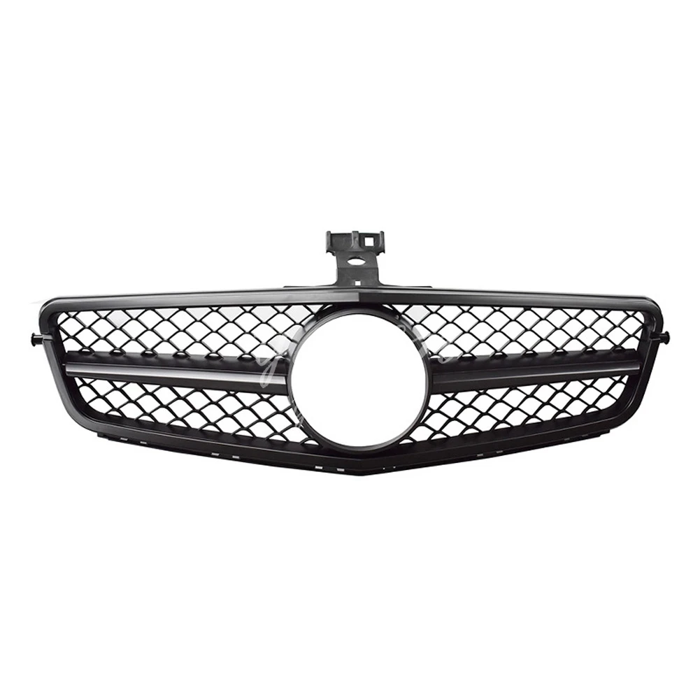 Подходит для Mercedes Benz W204 2008 2009 2010 2011 2012 2013 C класс Передняя решетка черный серебристый