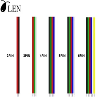 2pin3pin4pin5pin6pin electric extension wires 22awg led connector for ws2811 ws2812b 5050 rgb rgbw led strip 5m10m50m100m