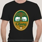 Мужская футболка CHANG BEER, тайский слон из хлопка, новинка 100, мягкая, в стиле ретро, MLXL, Мужская брендовая футболка, мужская летняя хлопковая футболка