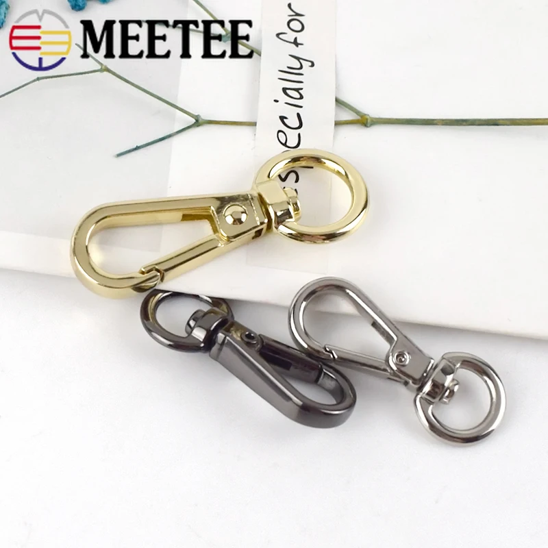 Meetee 10 шт. ID 8/10/13 мм металлическая пряжка для чемоданов и сумок язычок-зажим