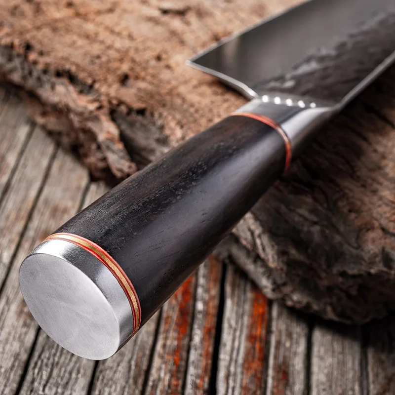 Японский шеф-нож ручной работы кованый кухонный нож Kiritsuke из нержавеющей стали
