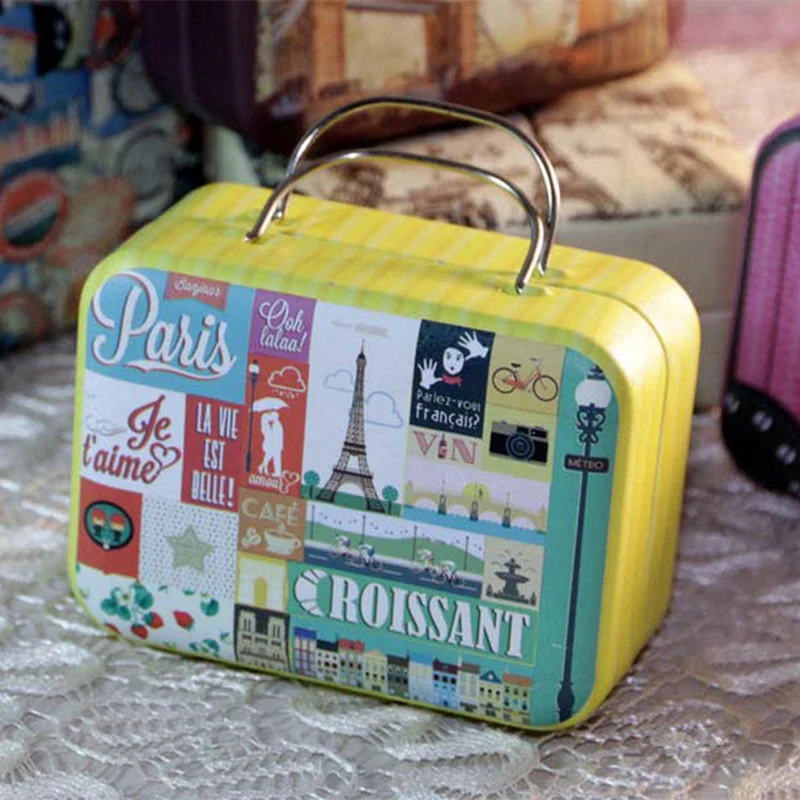 Чемодан Форма конфеты банка для хранения чая коробка свадебных сувениров