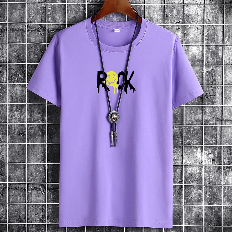 

Summer Streetwear Men`s T-Shirt Funny Print Plus Size Short Sleeve O Neck Fashion Casual Harajuku Tshirt Male Pure Cotton Top