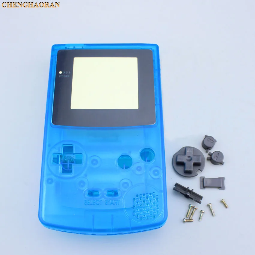 Серый ChengHaoRan 1 комплект полный корпус в виде ракушки чехол для nintendo Game boy цвет GBC Замена Ремонт Запчасти пакет комплект - Цвет: Серый
